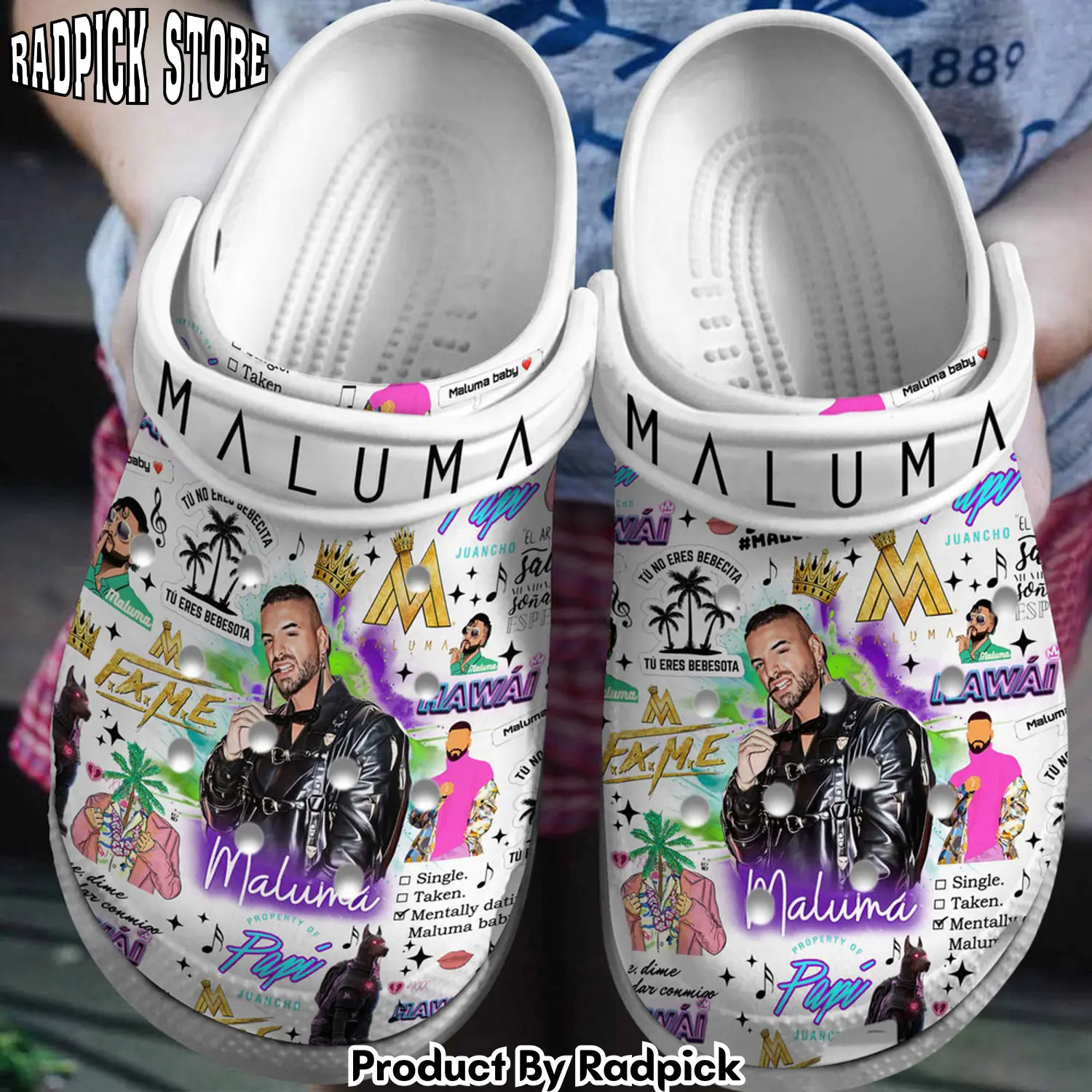 Radpick premium maluma music clogs shoes comfortable for men women rp6522236